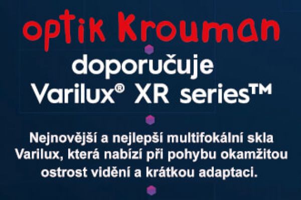 Varilux XR series jsou nejnovější a nejlepší multifokální skla Varilux.