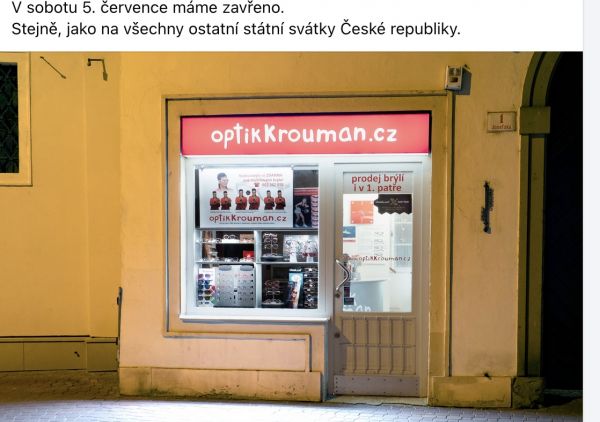 V sobotu 5. července máme zavřeno.